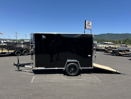 New 2025 Look 5X10 DLX Enclosed Cargo Trailer with Rear Ramp Door 3K GVWR