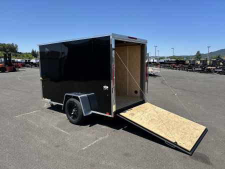 New 2025 Look 5X10 DLX Enclosed Cargo Trailer with Rear Ramp Door 3K GVWR