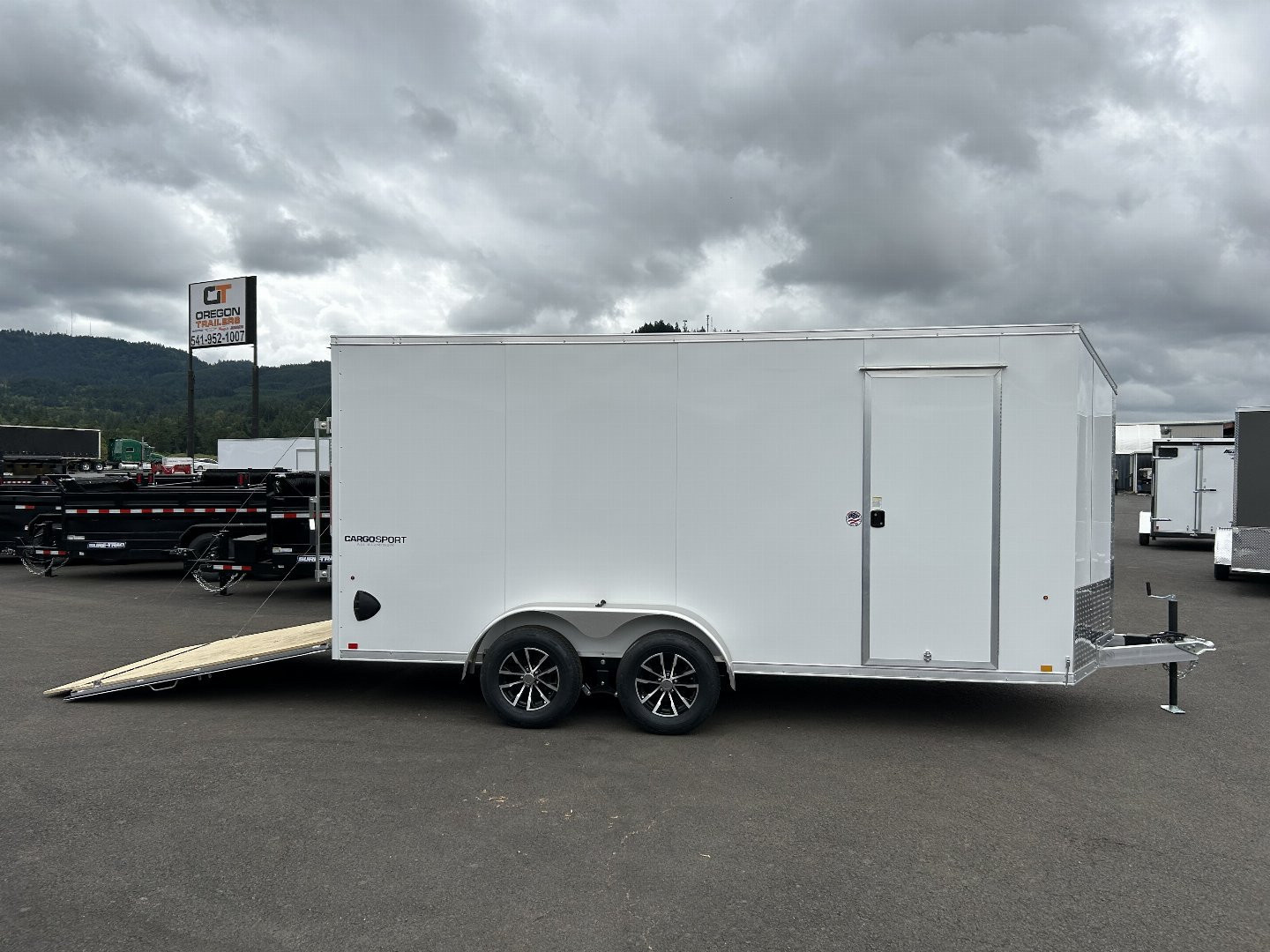 New 2025 Pace American 7X16 Aluminum Enclosed Cargo Trailer 7K GVWR