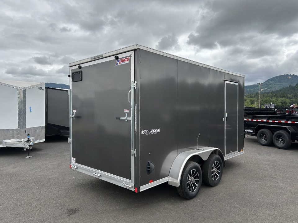 New 2025 Pace American 7X14 Aluminum Enclosed Cargo Trailer 7K GVWR