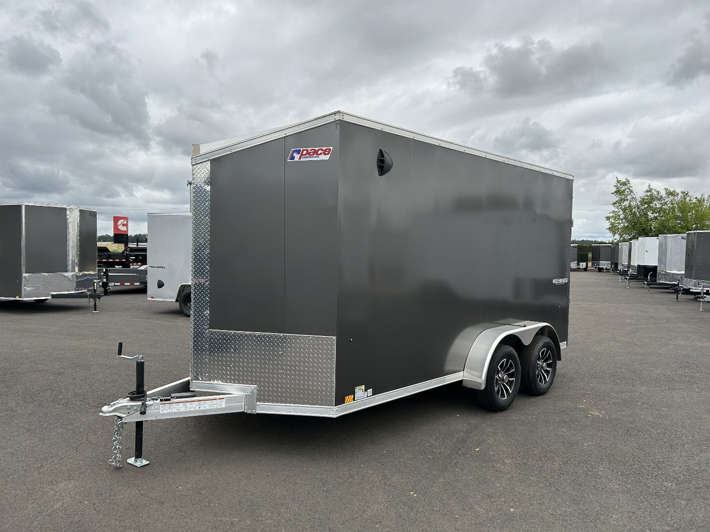 New 2025 Pace American 7X16 Aluminum Enclosed Trailer 7K GVWR
