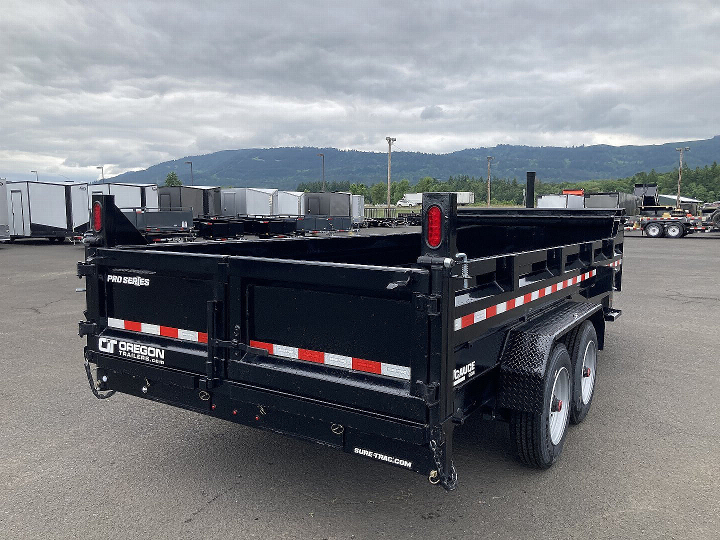 New 2025 Sure-Trac 7x16 Pro-series Telescopic Dump 17.6K GVWR