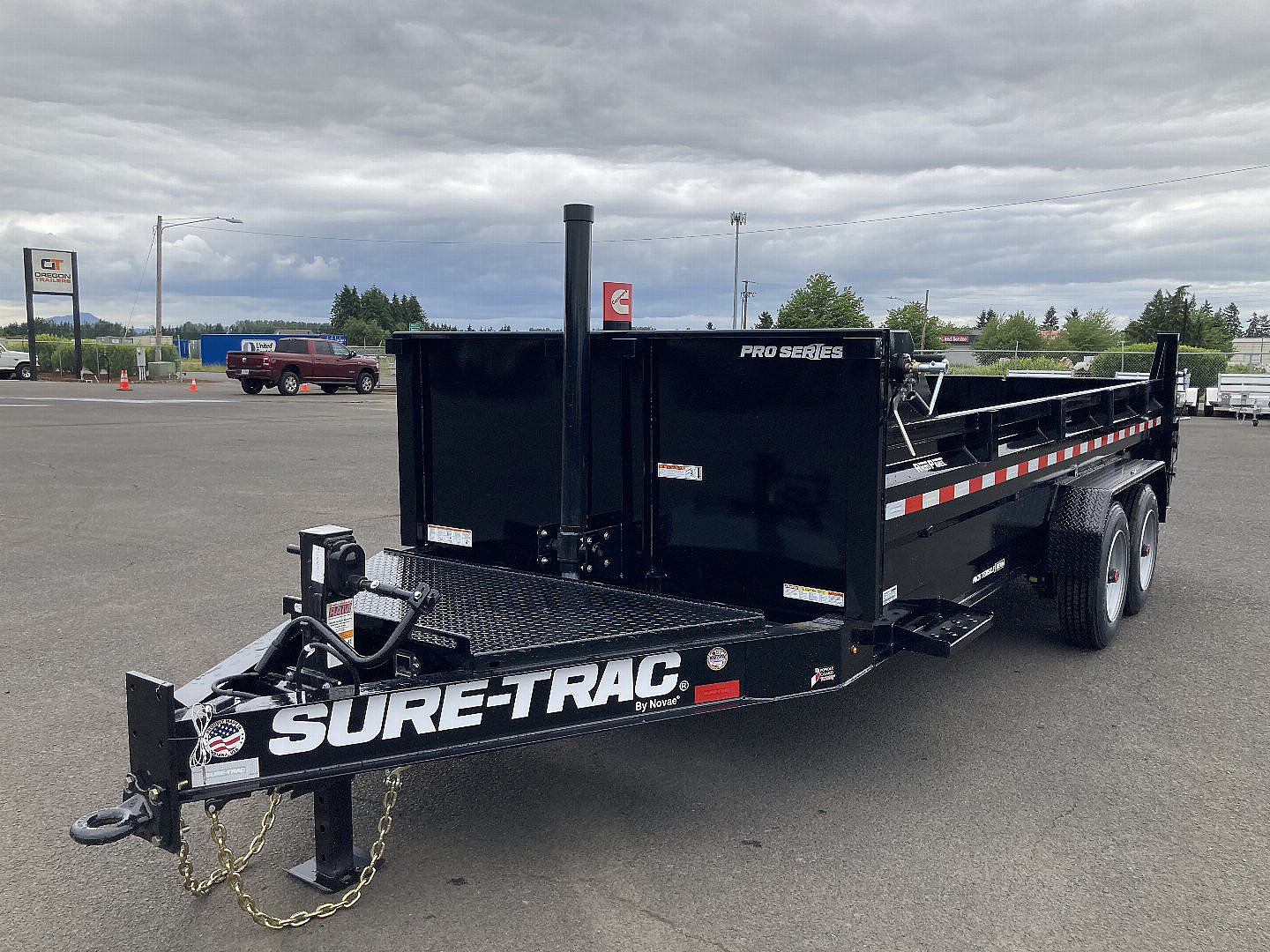 New 2025 Sure-Trac 7x16 Pro-series Telescopic Dump 17.6K GVWR