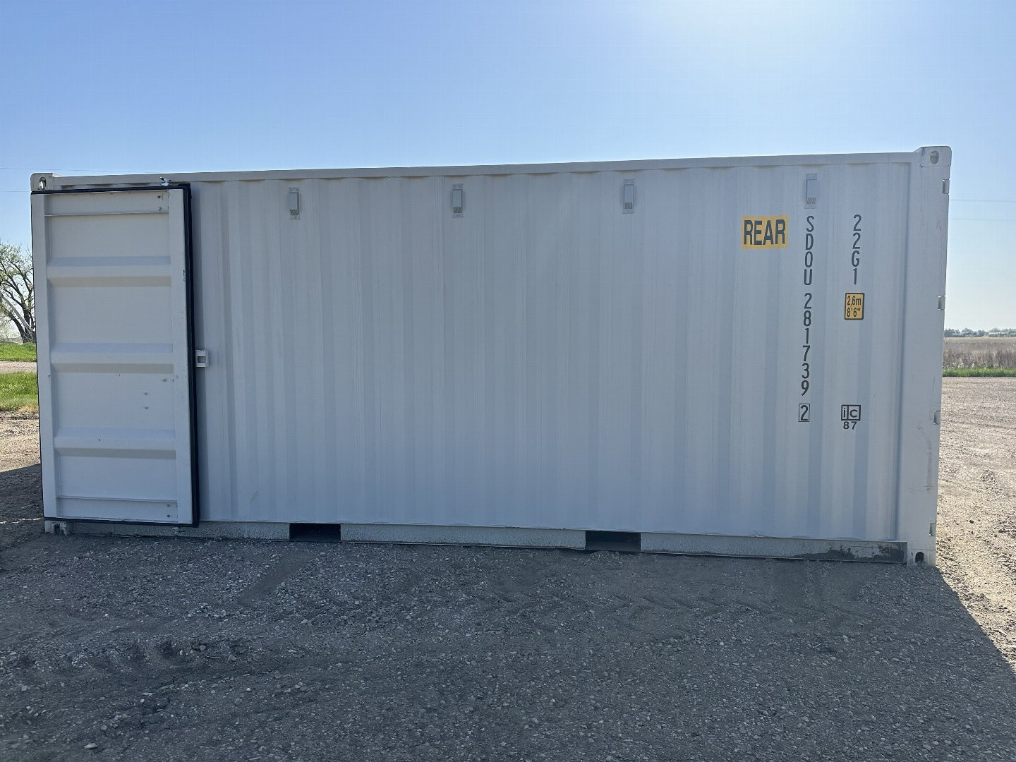 New 2024 Container 20' One trip gray 2-Door Storage / Shipping Container