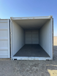 New 2024 Container 20' One trip gray 2-Door Storage / Shipping Container