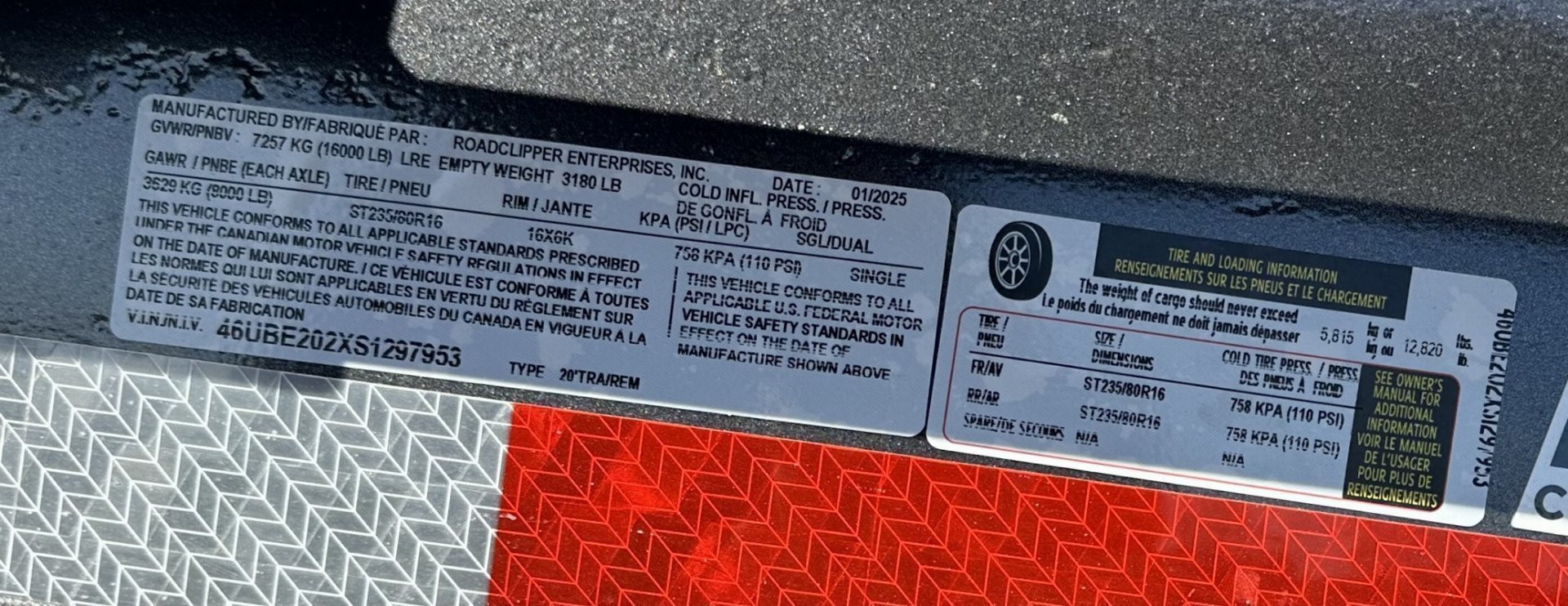 New 2025 Base Line HEQ208 Equipment Trailer