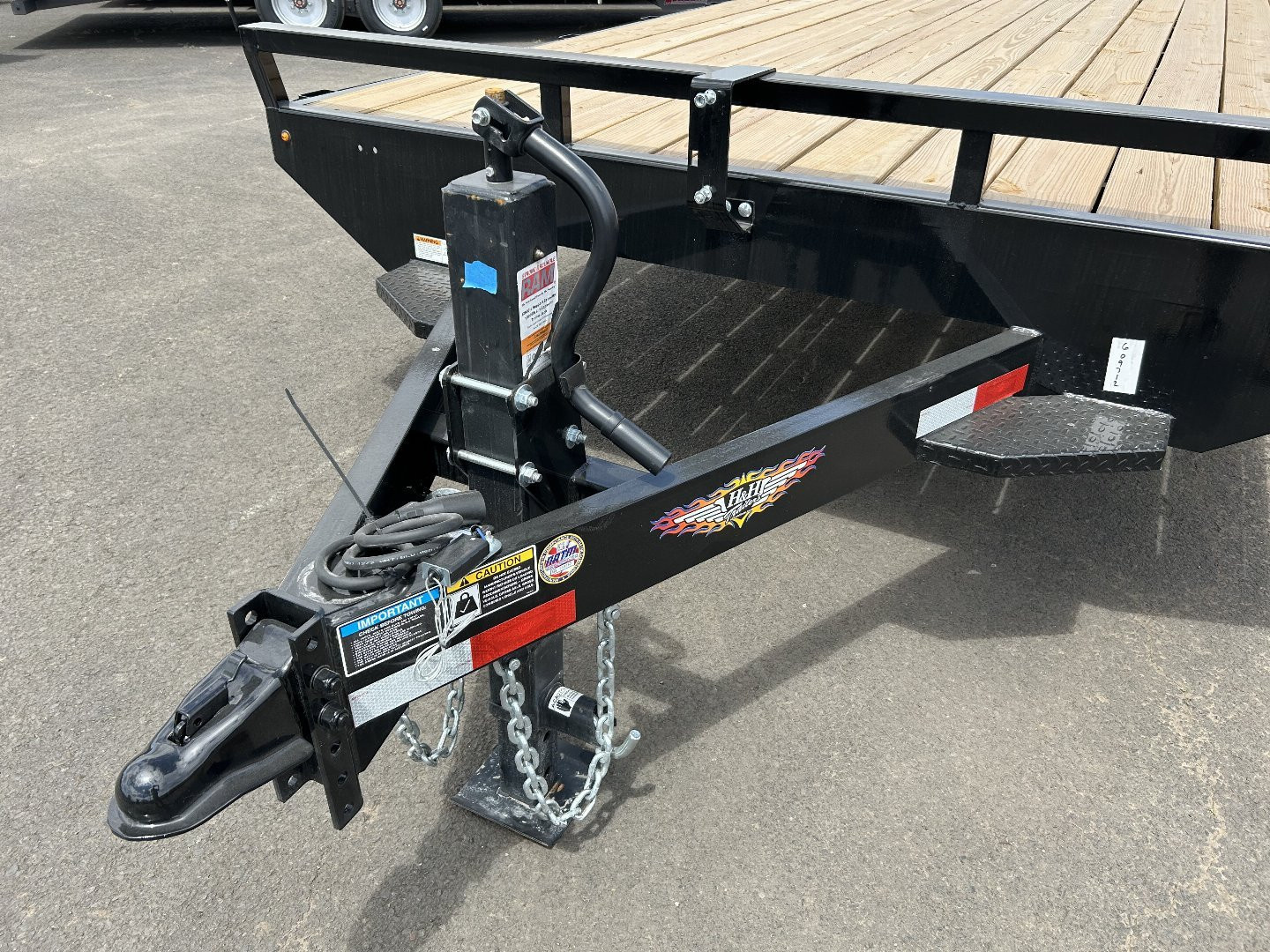 New 2025 H&H 8.5X24 Open Steel Deckover Trailer 14K GVWR