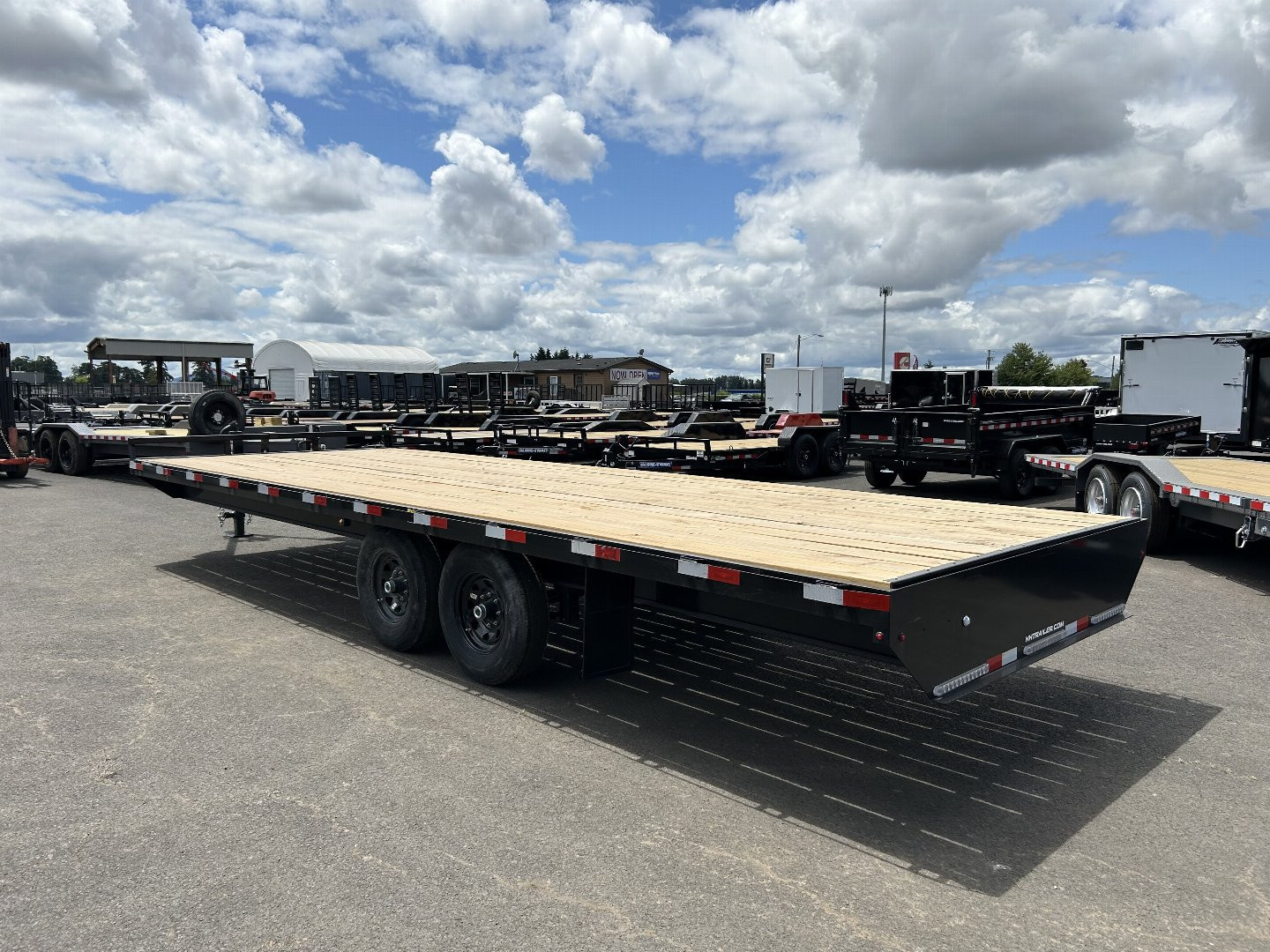 New 2025 H&H 8.5X24 Open Steel Deckover Trailer 14K GVWR