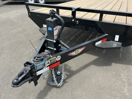 New 2025 H&H 8.5X24 Open Steel Deckover Trailer 14K GVWR