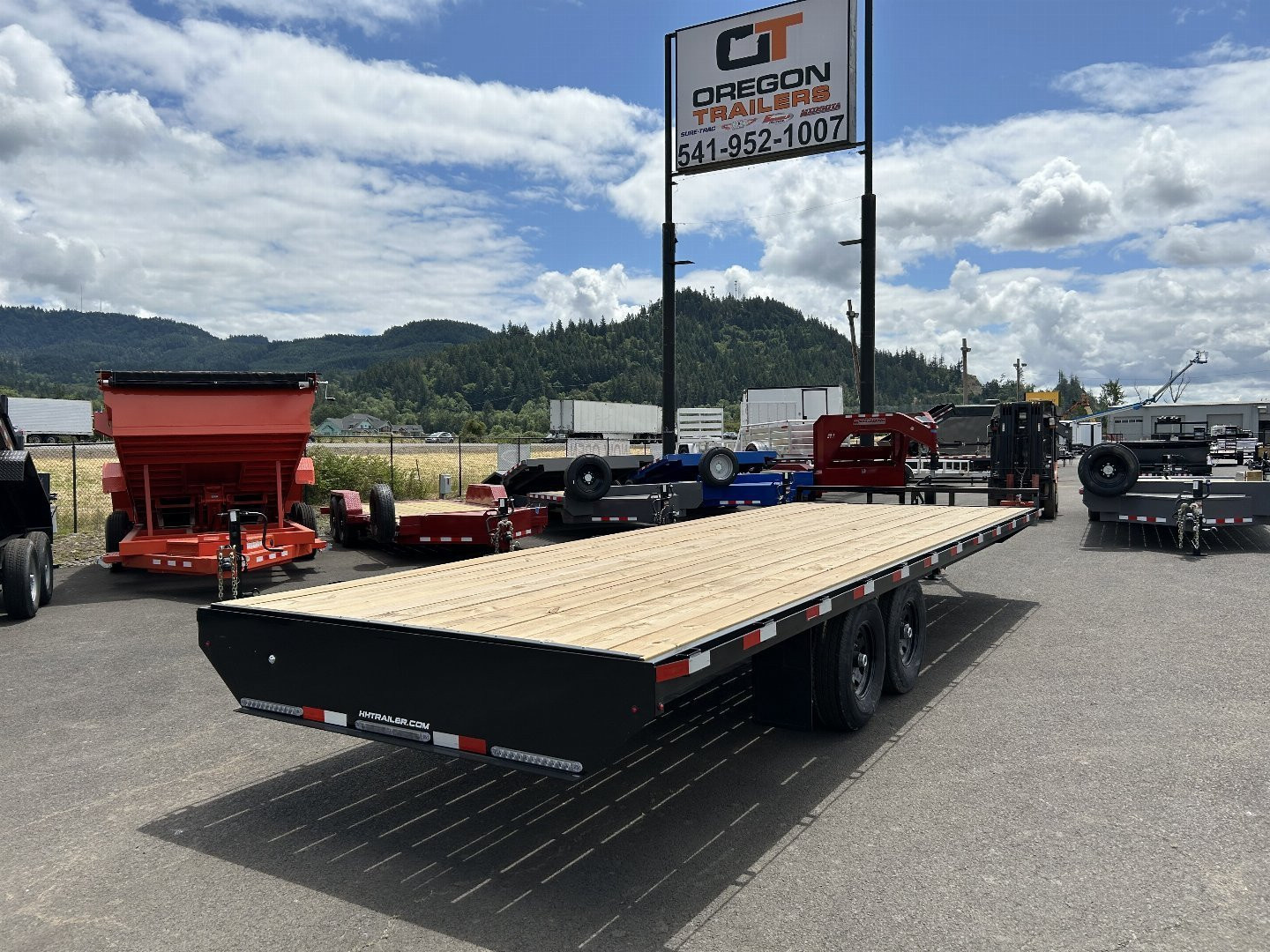 New 2025 H&H 8.5X20 Open Steel Deckover Trailer 14K GVWR