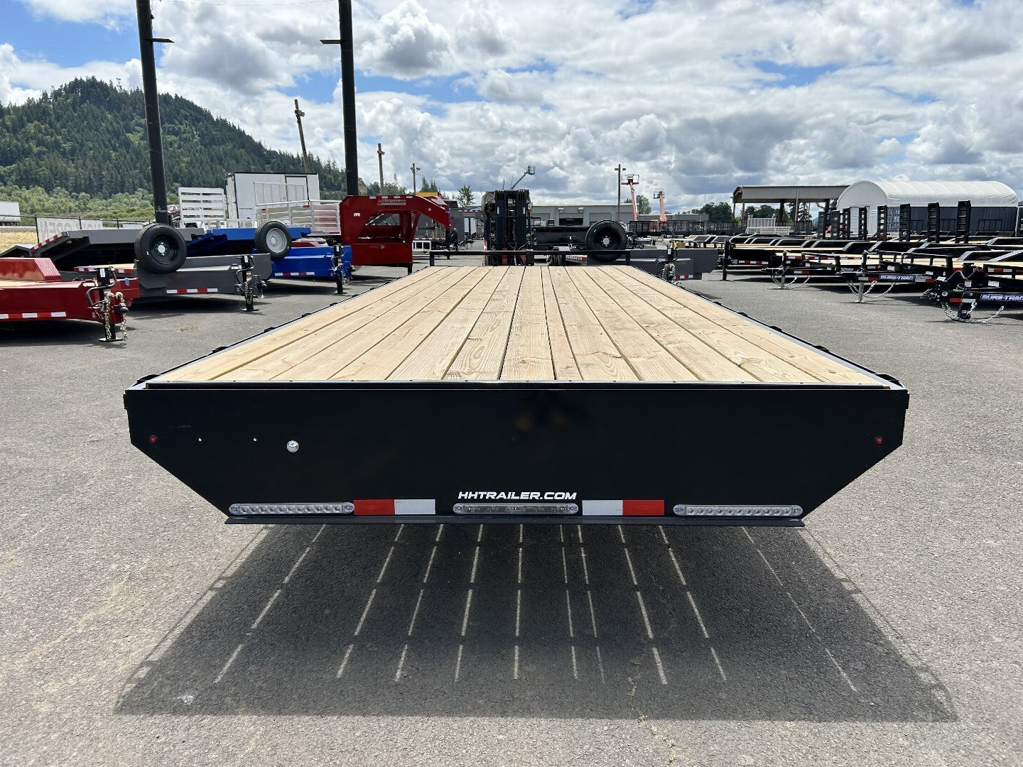 New 2025 H&H 8.5X20 Open Steel Deckover Trailer 14K GVWR