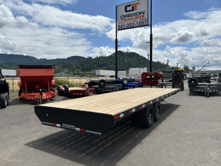 New 2025 H&H 8.5X20 Open Steel Deckover Trailer 14K GVWR