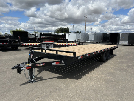 New 2025 H&H 8.5X20 Open Steel Dovetail Deckover Trailer 14K GVWR