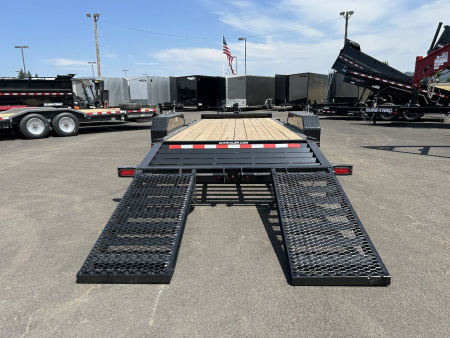 New 2025 H&H 8.5X18 Open Steel Topline I-Beam Equipment Trailer 15.4K GVWR