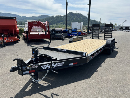 New 2025 H&H 8.5X18 Open Steel Topline I-Beam Equipment Trailer 15.4K GVWR