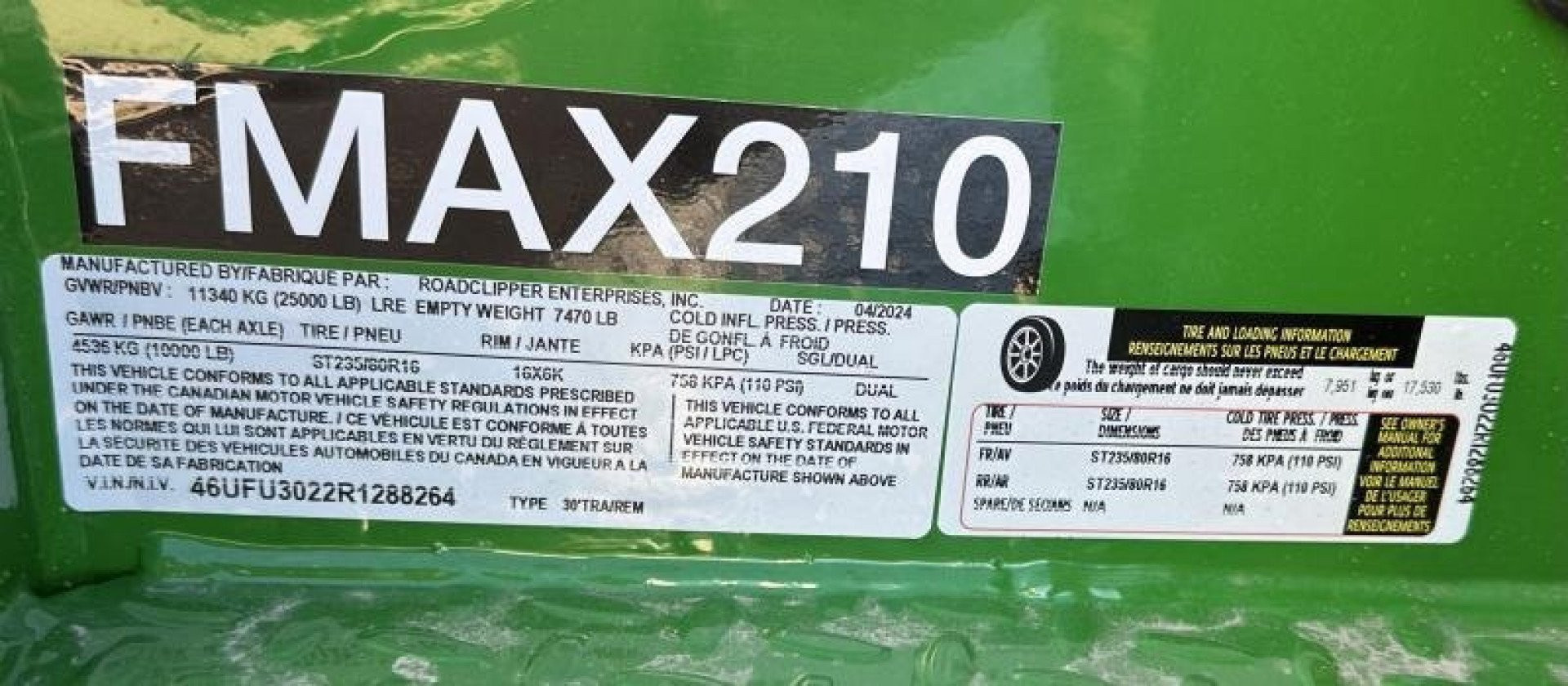 New 2024 Diamond C Trailers FMAX210 Flatbed Trailer