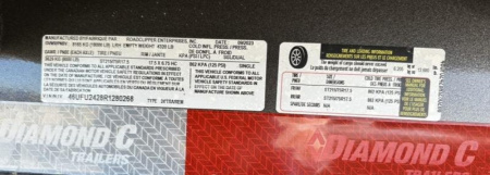 New 2024 Diamond C Trailers LPX208 Equipment Trailer