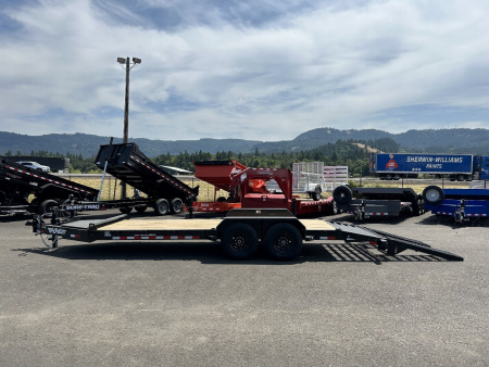 New 2025 H&H 8.5X18 Open Steel Topline I-Beam Equipment Trailer 15.4K GVWR