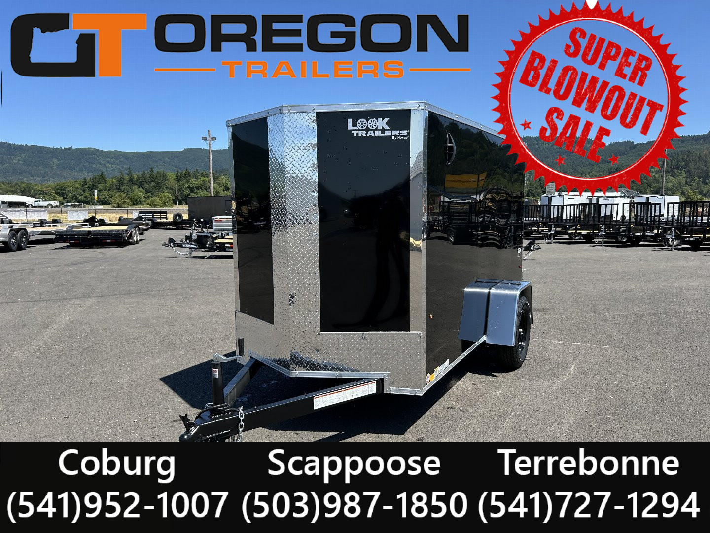 New 2025 Cargo Express 5X10 Enclosed Trailer with Rear Ramp Door 3K GVWR