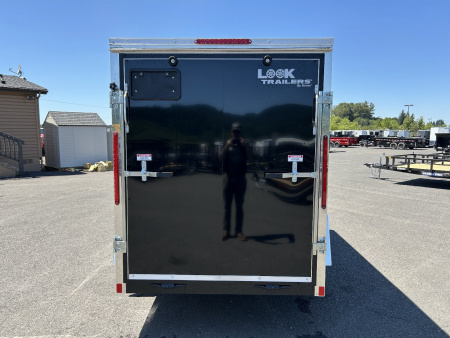 New 2025 LOOK 5X10 Enclosed Trailer with Rear Ramp Door 3K GVWR