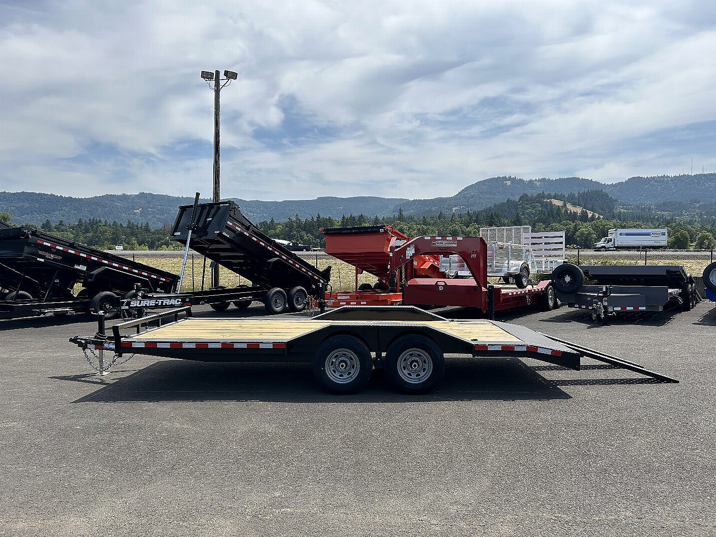 New 2025 Sure-Trac 8.5x18 Car Hauler Drive Over Fender 10K GVWR