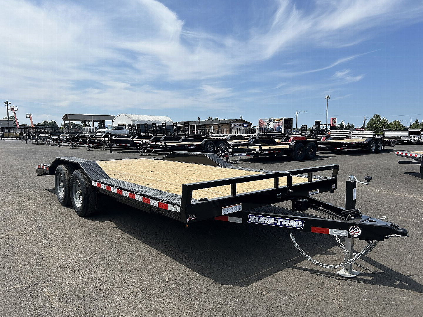 New 2025 Sure-Trac 8.5x18 Car Hauler Drive Over Fender 10K GVWR