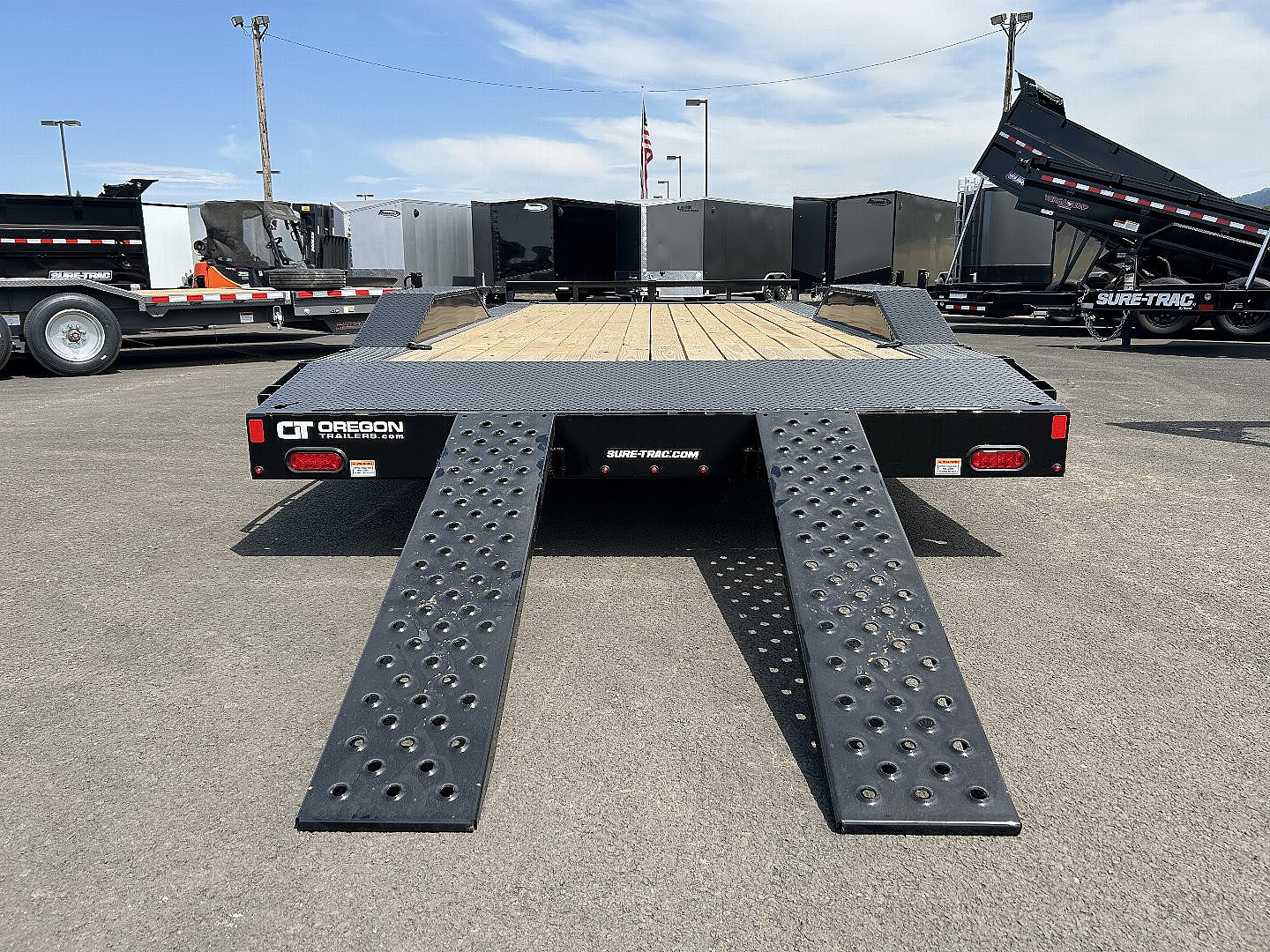 New 2025 Sure-Trac 8.5x18 Car Hauler Drive Over Fender 10K GVWR