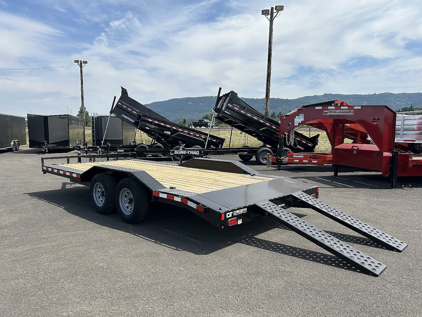 New 2025 Sure-Trac 8.5x18 Car Hauler Drive Over Fender 10K GVWR