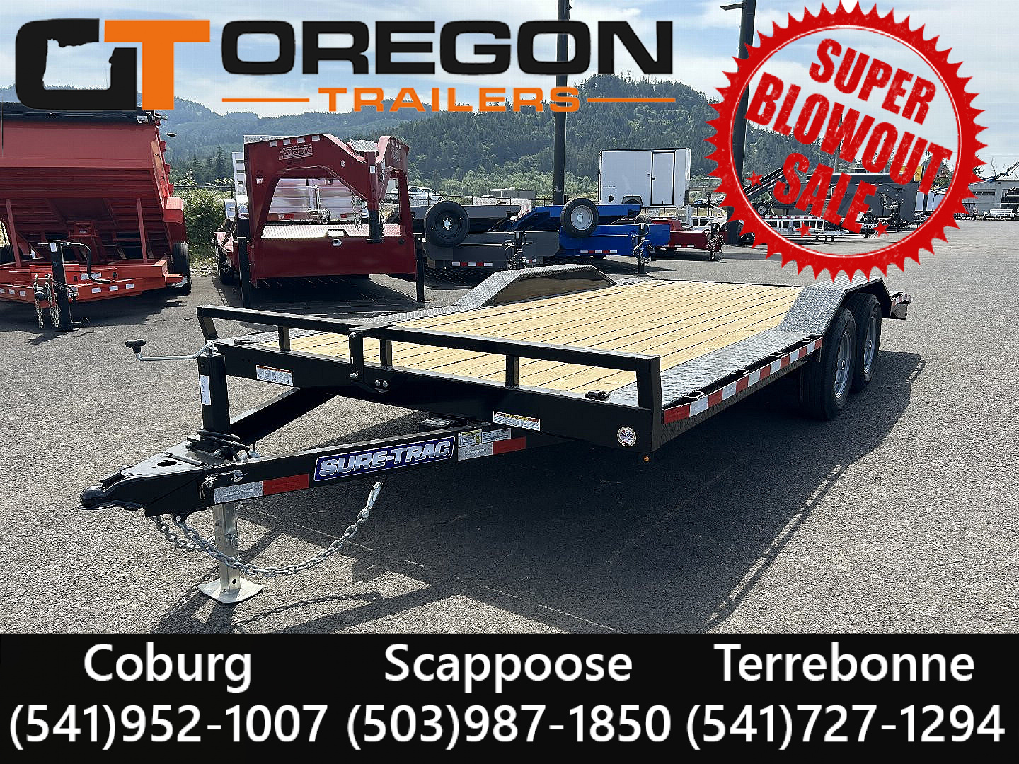 New 2025 Sure-Trac 8.5x18 Car Hauler Drive Over Fender 10K GVWR