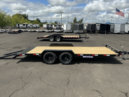 New 2025 Sure-Trac 7'x18' Open Steel Car Hauler 7K GVWR