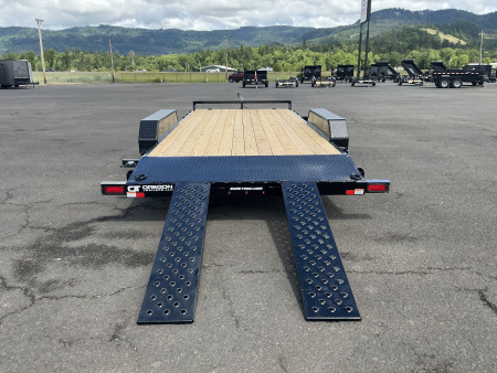 New 2025 Sure-Trac 7'x18' Open Steel Car Hauler 7K GVWR