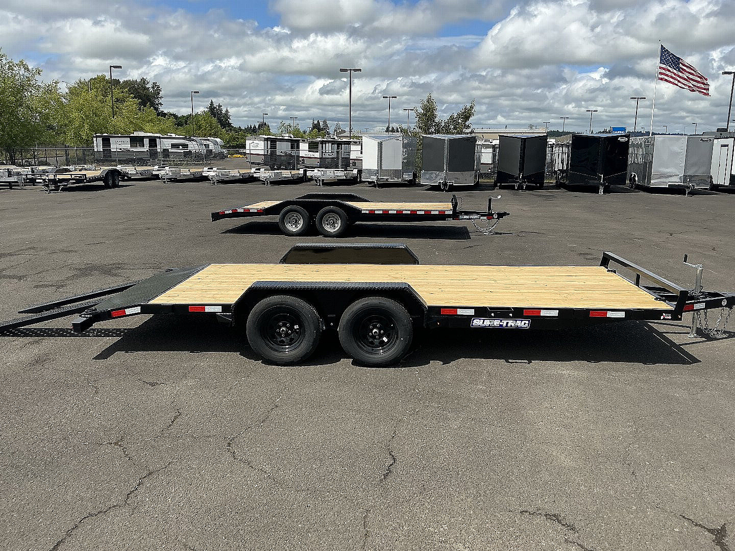 New 2025 Sure-Trac 7x18 Car Hauler 10K GVWR
