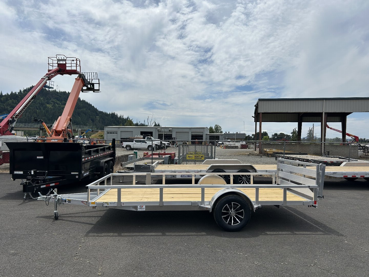 New 2025 H&H Trailers 7x14 Aluminum Tube Top Utility 3K GVWR