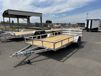 New 2025 H&H Trailers 7x14 Aluminum Tube Top Utility 3K GVWR