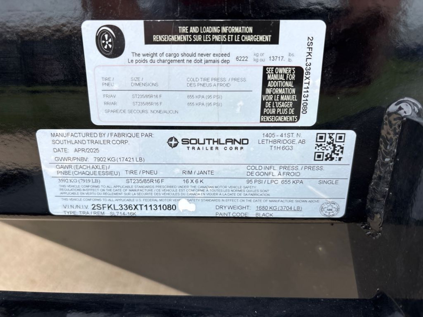 New 2026 SOUTHLAND TRAILER CORP. SL714-16K Dump Trailer