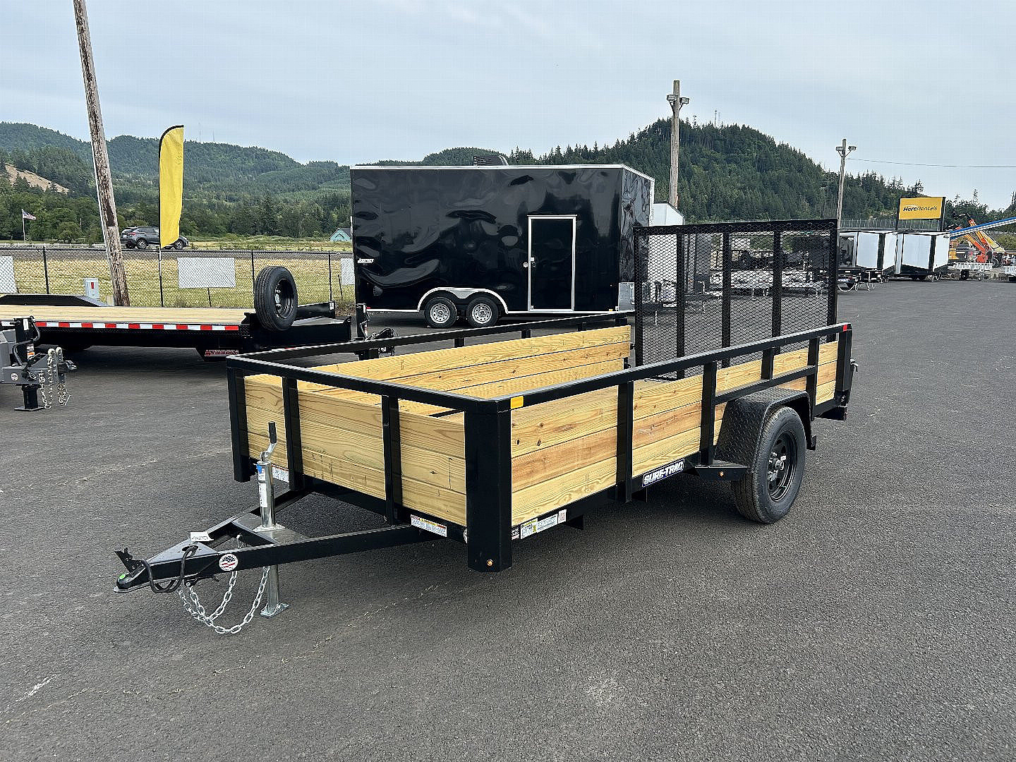 New 2025 Sure-Trac 6x12 Tube Top 3 Board Utility 3k GVWR