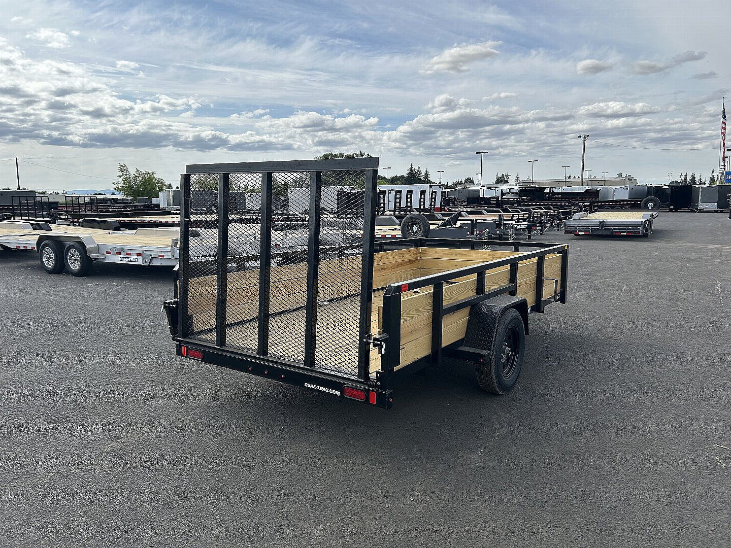 New 2025 Sure-Trac 6x12 Tube Top 3 Board Utility 3k GVWR