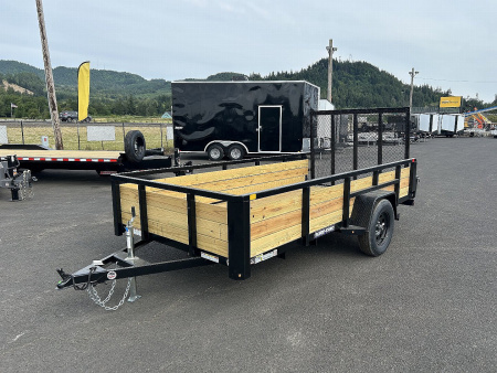 New 2025 Sure-Trac 6x12 Tube Top 3 Board Utility 3k GVWR