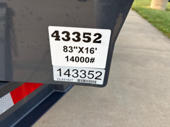 New 2025 Lamar Trailers DL831627-24 Dump Trailer