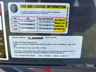 New 2025 Lamar Trailers DL831427-36 Dump Trailer