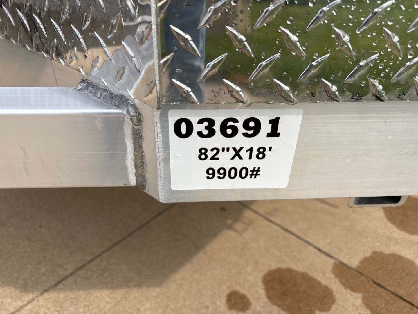 New 2026 Aluma 8218H-ANV-TILT-TA-EL Utility Trailer