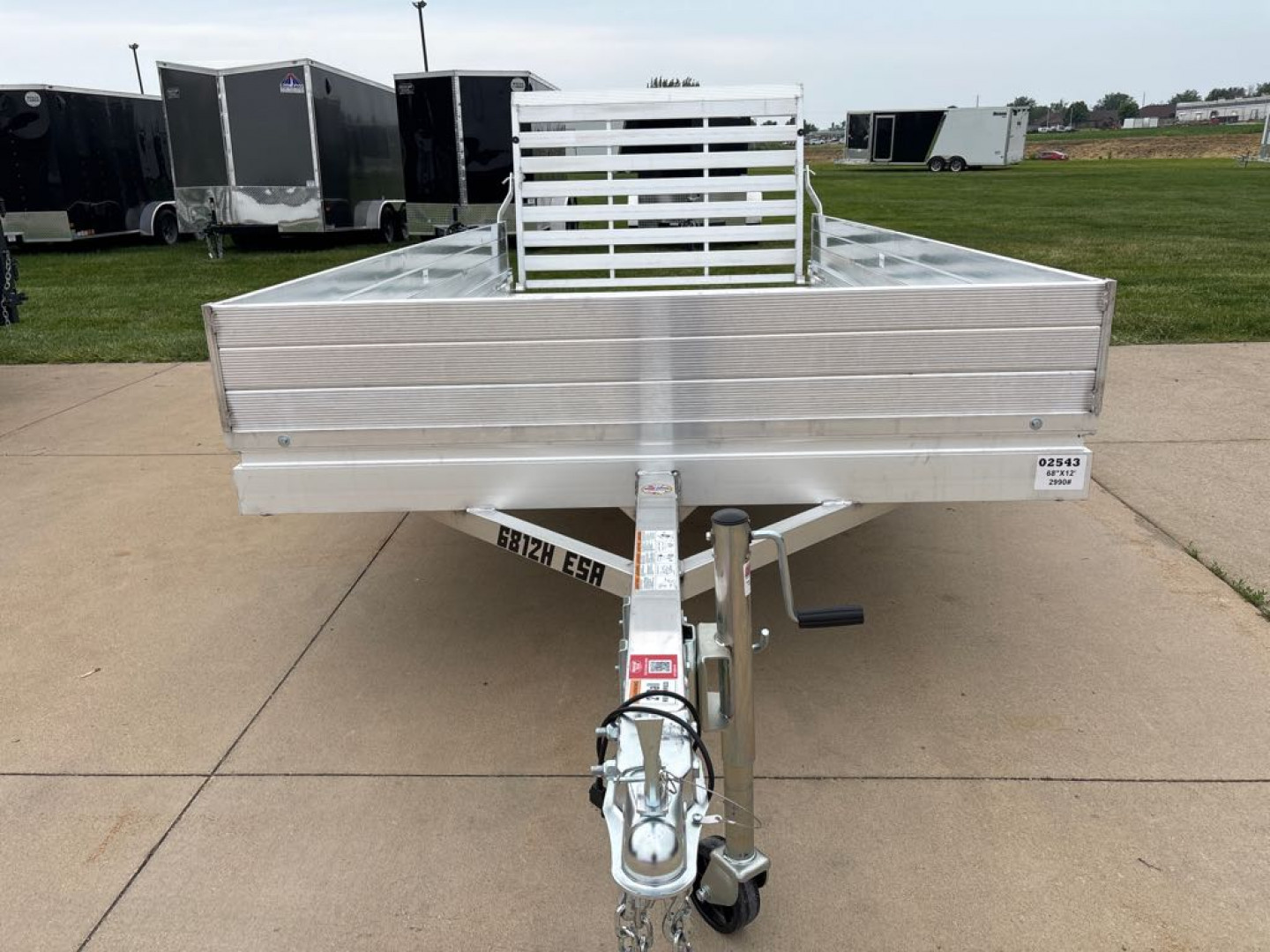 New 2026 Aluma 6812H-ESA-S-TG Utility Trailer