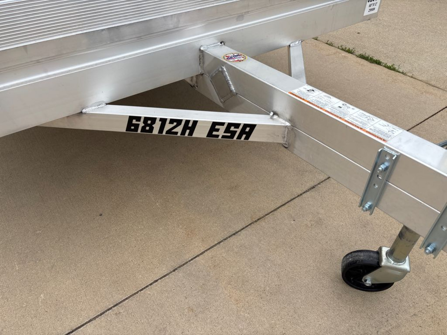 New 2026 Aluma 6812H-ESA-S-TG Utility Trailer