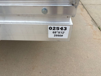 New 2026 Aluma 6812H-ESA-S-TG Utility Trailer