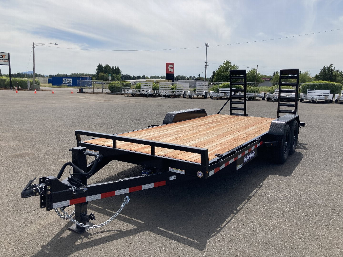 New 2025 Sure-Trac 7x18 Equipment Hauler W/ Ramps 14K GVWR