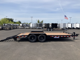 New 2025 Sure-Trac 7x18 Equipment Hauler W/ Ramps 14K GVWR