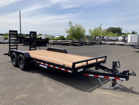 New 2025 Sure-Trac 7x18 Equipment Hauler W/ Ramps 14K GVWR