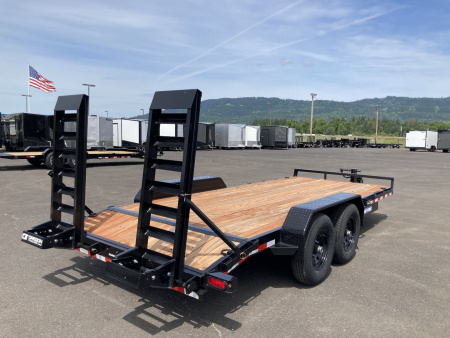 New 2025 Sure-Trac 7x18 Equipment Hauler W/ Ramps 14K GVWR