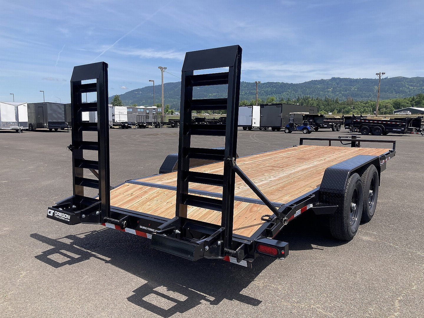 New 2025 Sure-Trac 7x20 Equipment Flat Bed HD Ramps 14K GVWR