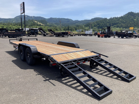 New 2025 Sure-Trac 7x20 Equipment Flat Bed HD Ramps 14K GVWR